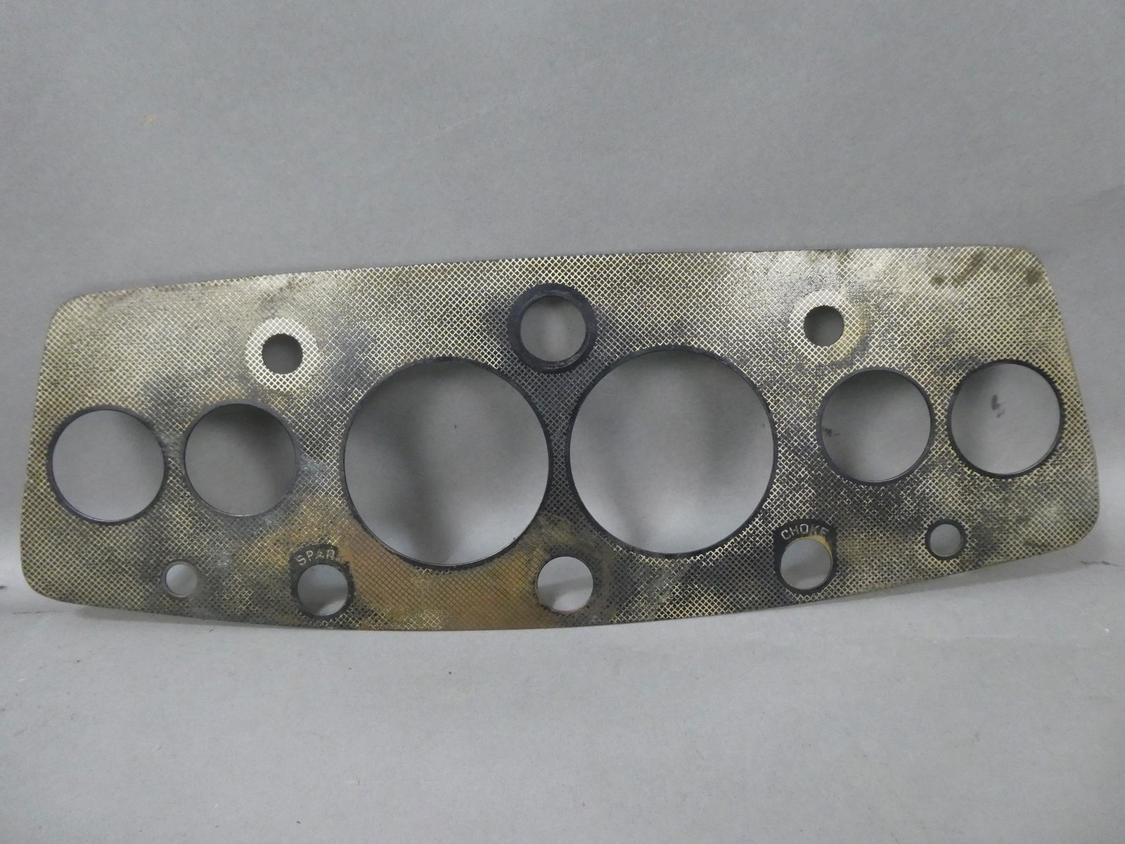 Early Race Indy Car Rat Rod Metal Instrument Panel (1 of 8)
