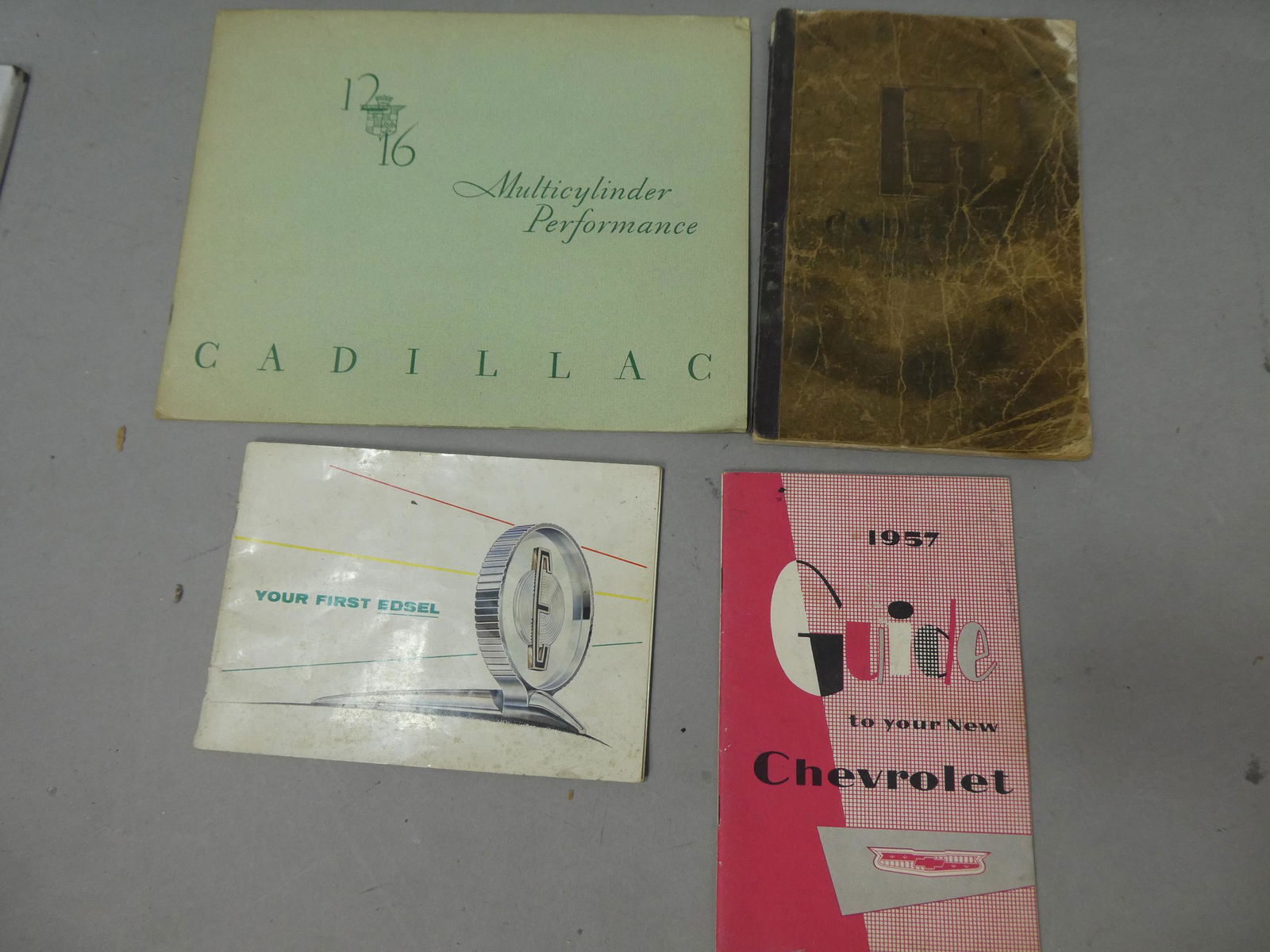 Lot 4 Car Brochures & Manual Cadillac Edsel 1957 Chevy (1 of 9)