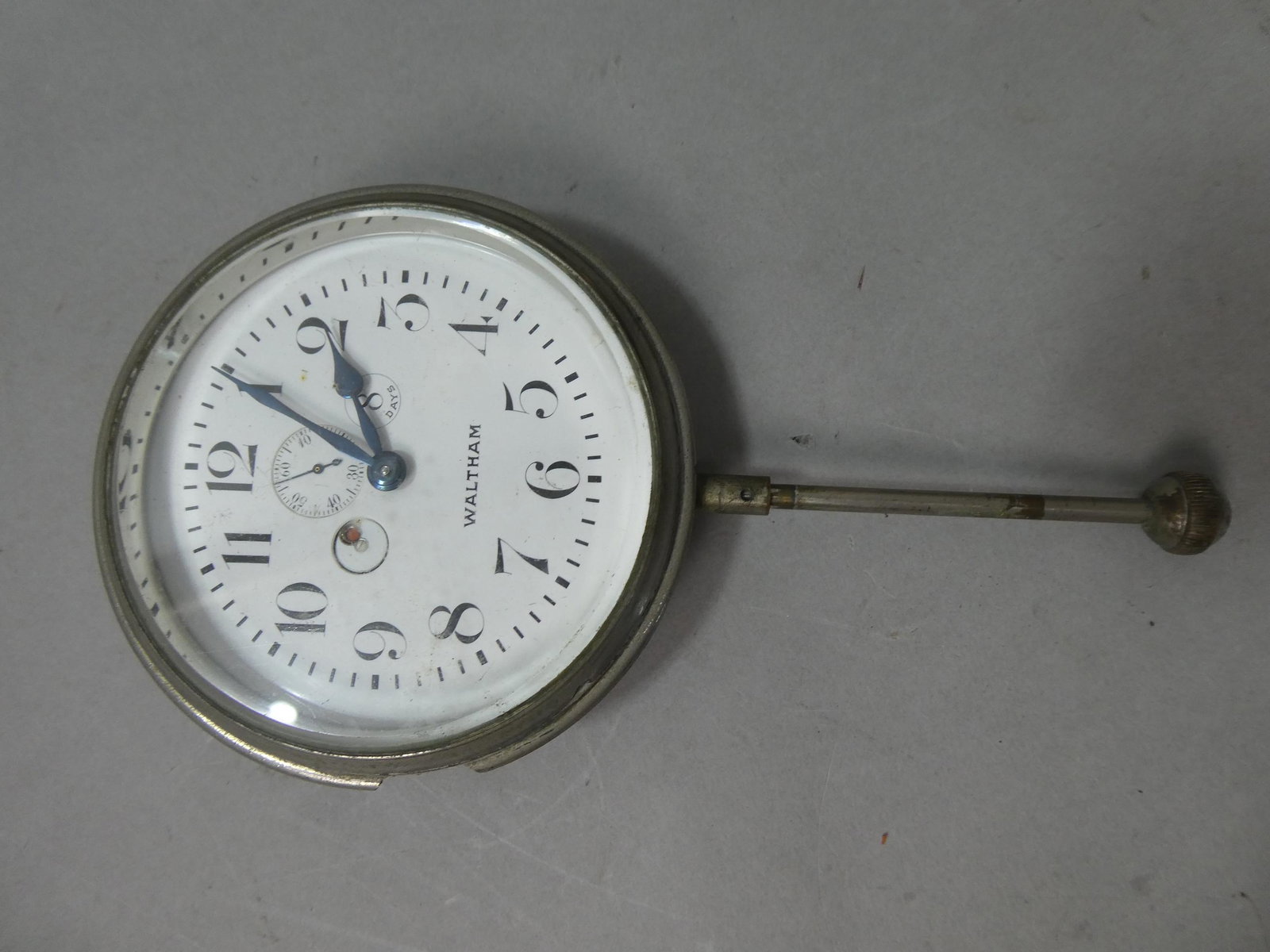 Early Large Waltham 8 Day Working Car Clock (1 of 6)