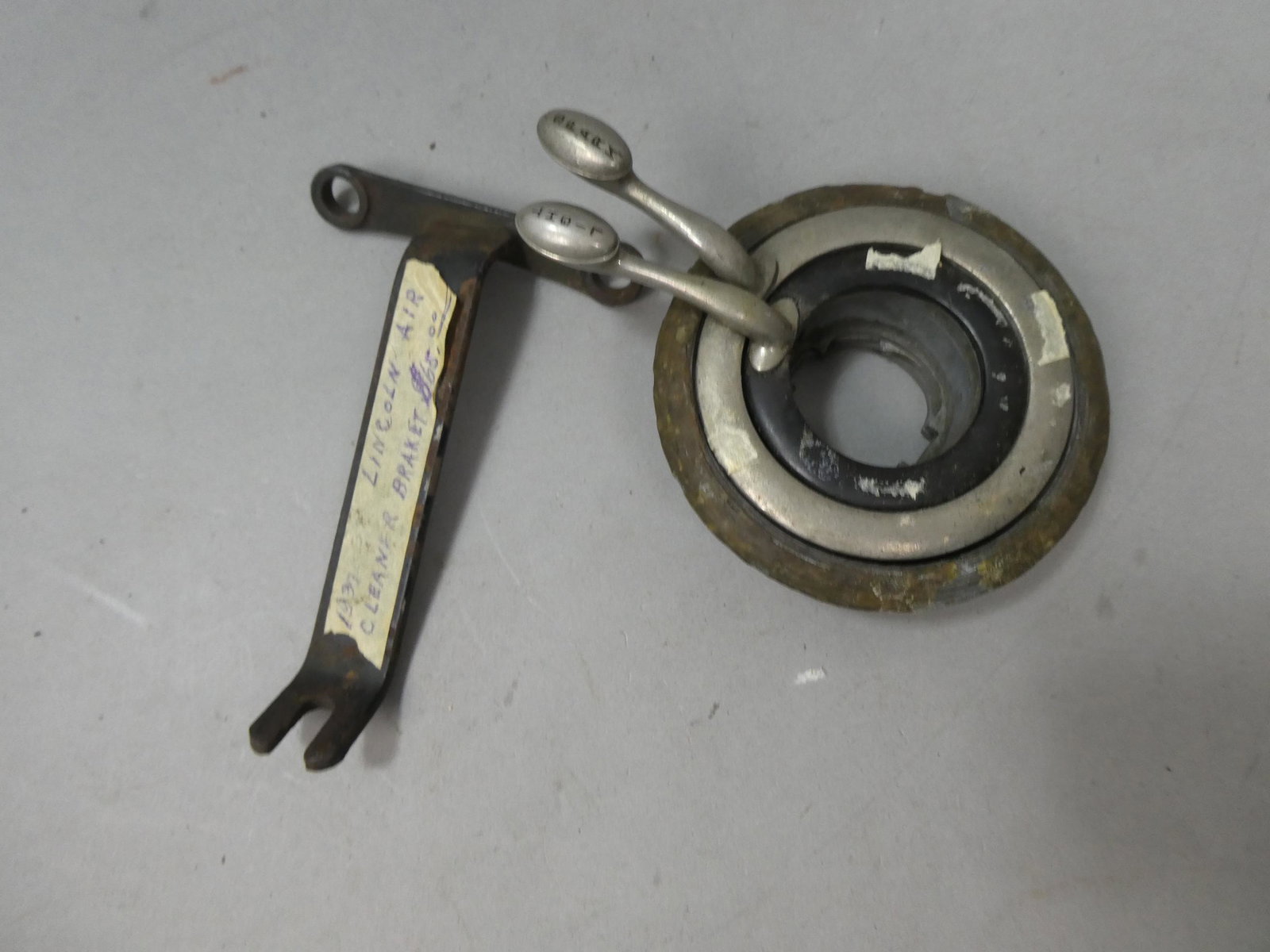 1932 Lincoln KB V-12 Sedan Ashtray & Air Cleaner Bracket: 1932 Lincoln KB V-12 Sedan Ashtray & Air Cleaner Bracket. Condition:As found, sold as is Shipping:We offer in-house shipping. Item(s) will be packed after invoice is paid and shipping charge will be i