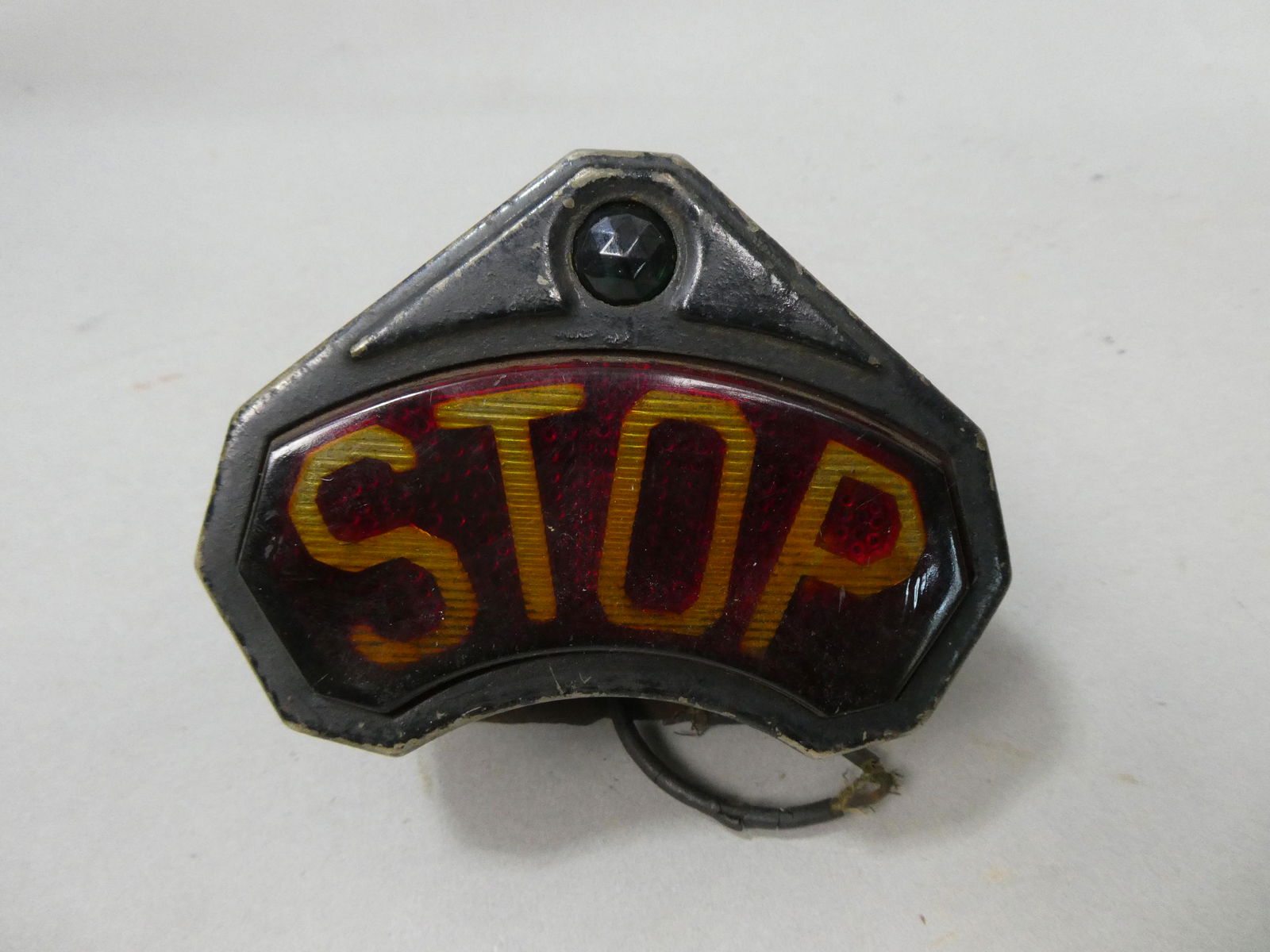 Antique Automobile Car Stop Reflector Brake Light w/ Jewel (1 of 4)