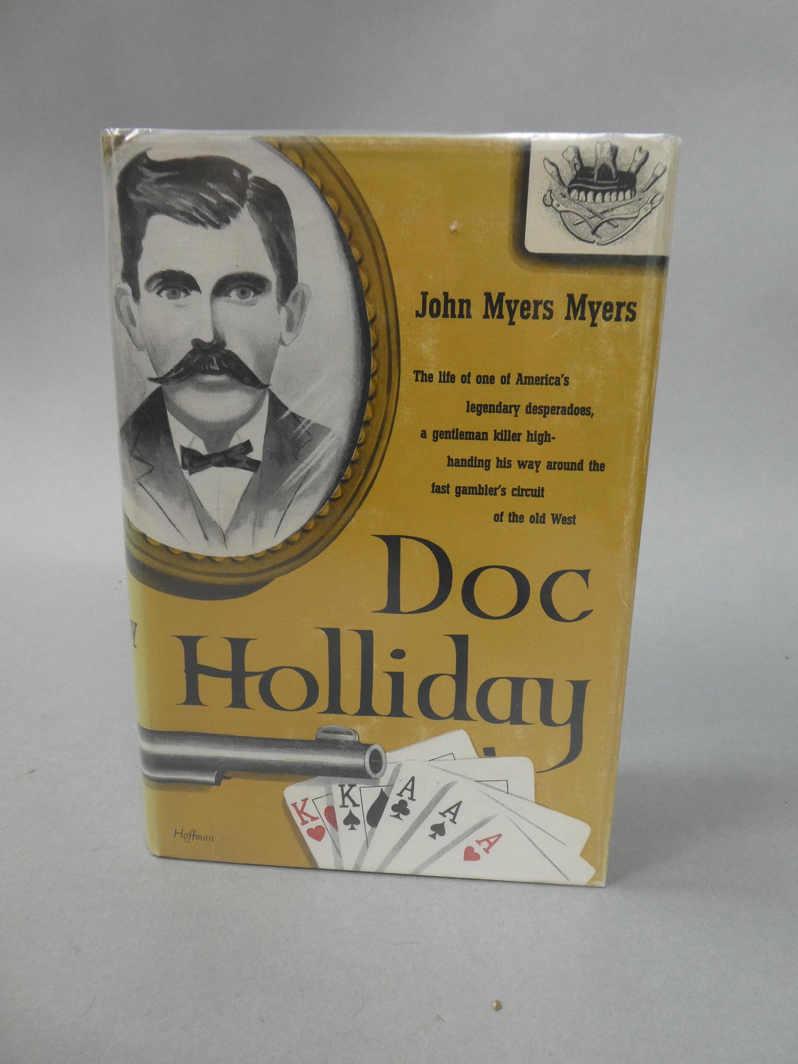 1955 First Edition Doc Holiday Book by John Meyers Meyers: 1955 First Edition Doc Holiday Book by John Meyers Meyers. Measurements in inches: 6 x 8 1/4 Condition:Some fading to dustcover Shipping:We offer in-house shipping. Item(s) will be packed after invoic