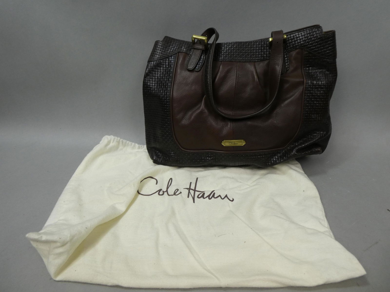 Cole Haan Brown Leather Large Purse Handbag (1 of 5)