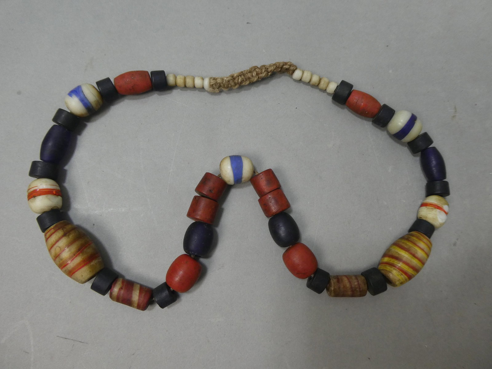 Antique African Trade Venetian Glass Large Beads Multi-Style Necklace: Antique African Trade Venetian Glass Large Beads Multi-Style Necklace. Measurements in inches: 30 long Condition:Has nicks and chipping with age Shipping:We offer in-house shipping. Item(s) will be pa