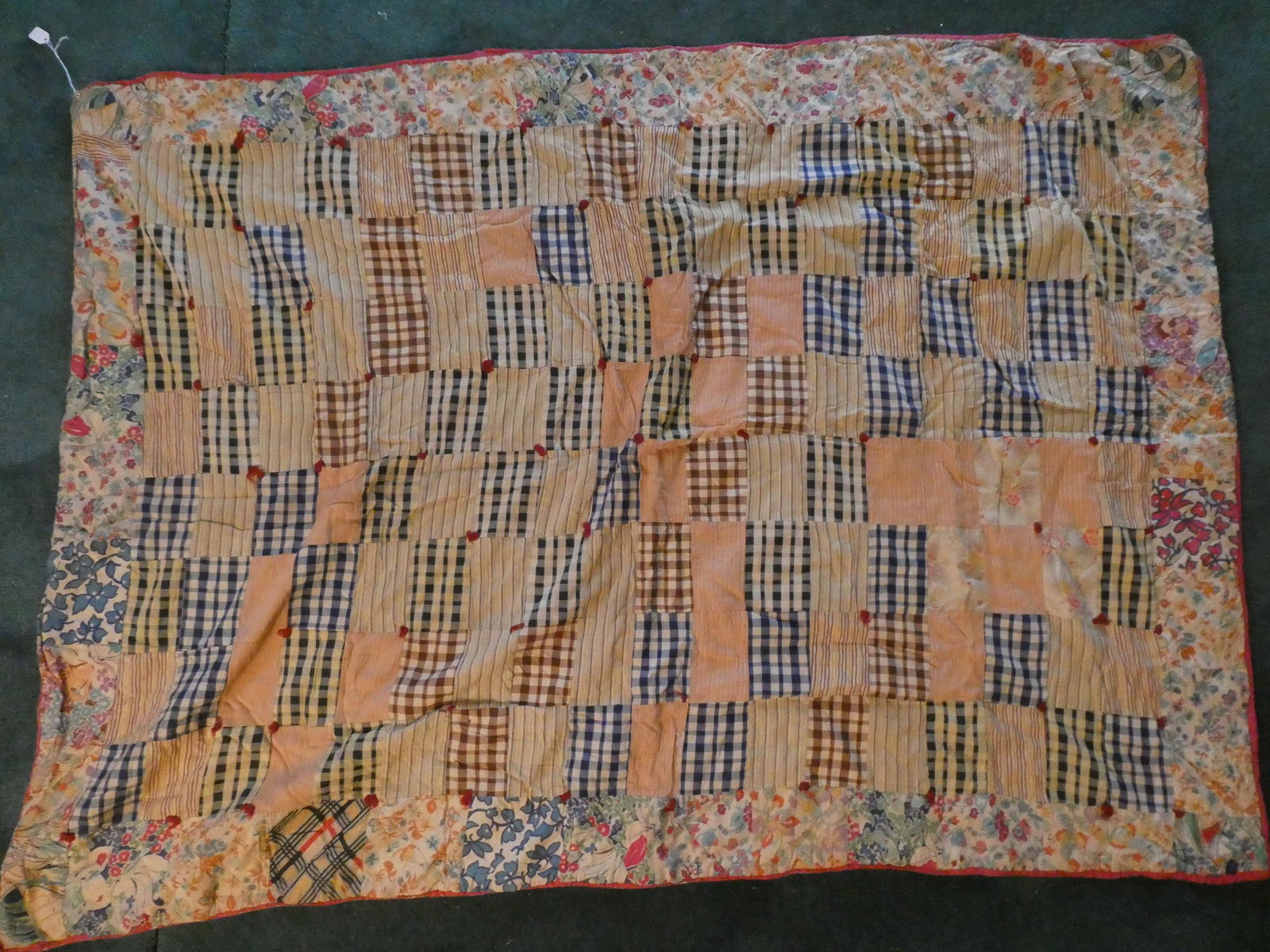 Antique Child's Patchwork Cotton Memphis TN Quilt: Antique Child's Patchwork Cotton Memphis TN Quilt. Measurements in inches: 60 x 43 Condition:Normal wear with age and use, no tears Shipping:We offer in-house shipping. Item(s) will be packed after in