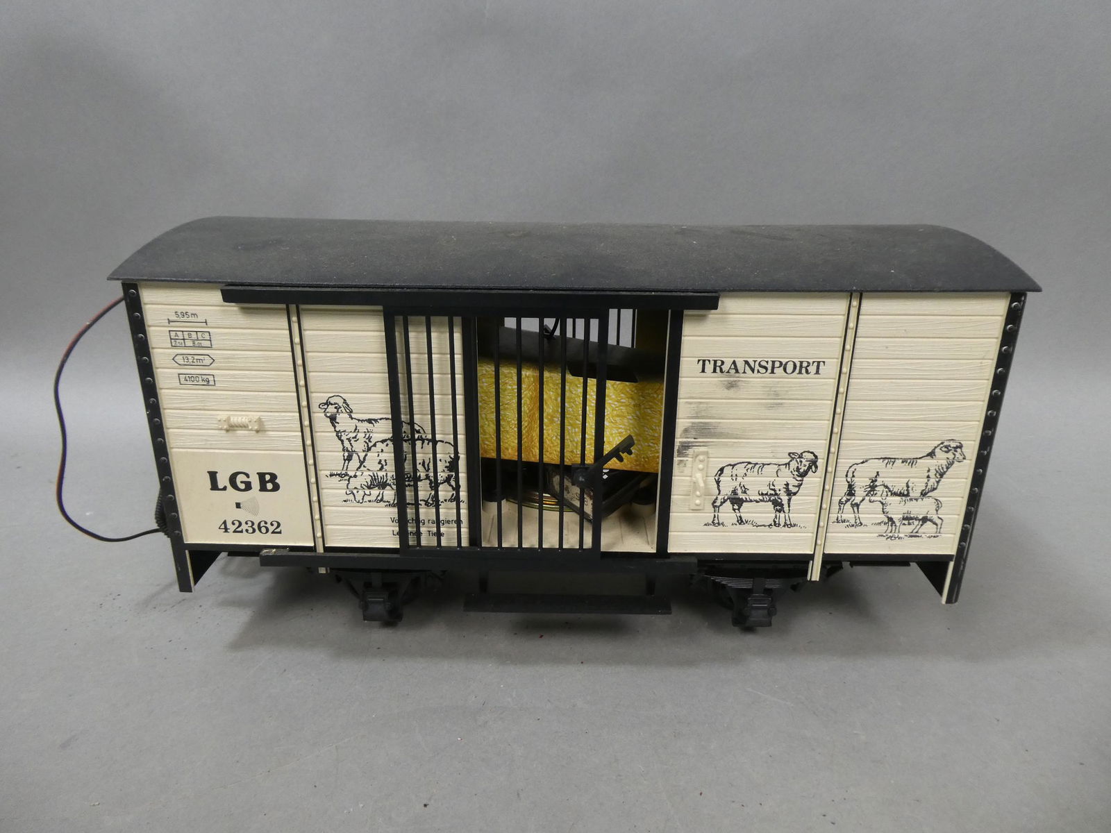 Lehmann LGB G Scale Sheep Car w/ Sound 42362 (1 of 6)