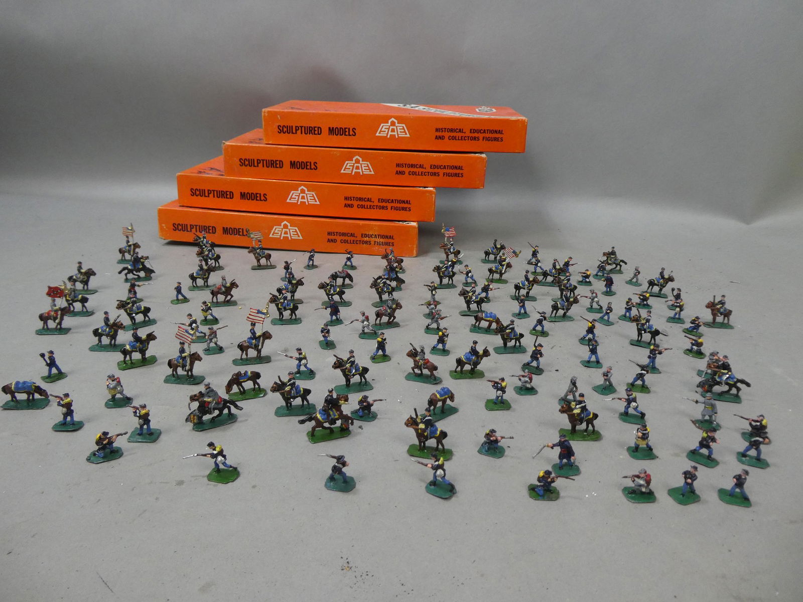 Lot 120 SA South African Sculptures US Civil War Diecast Soldiers w/ 5 Boxes (1 of 20)