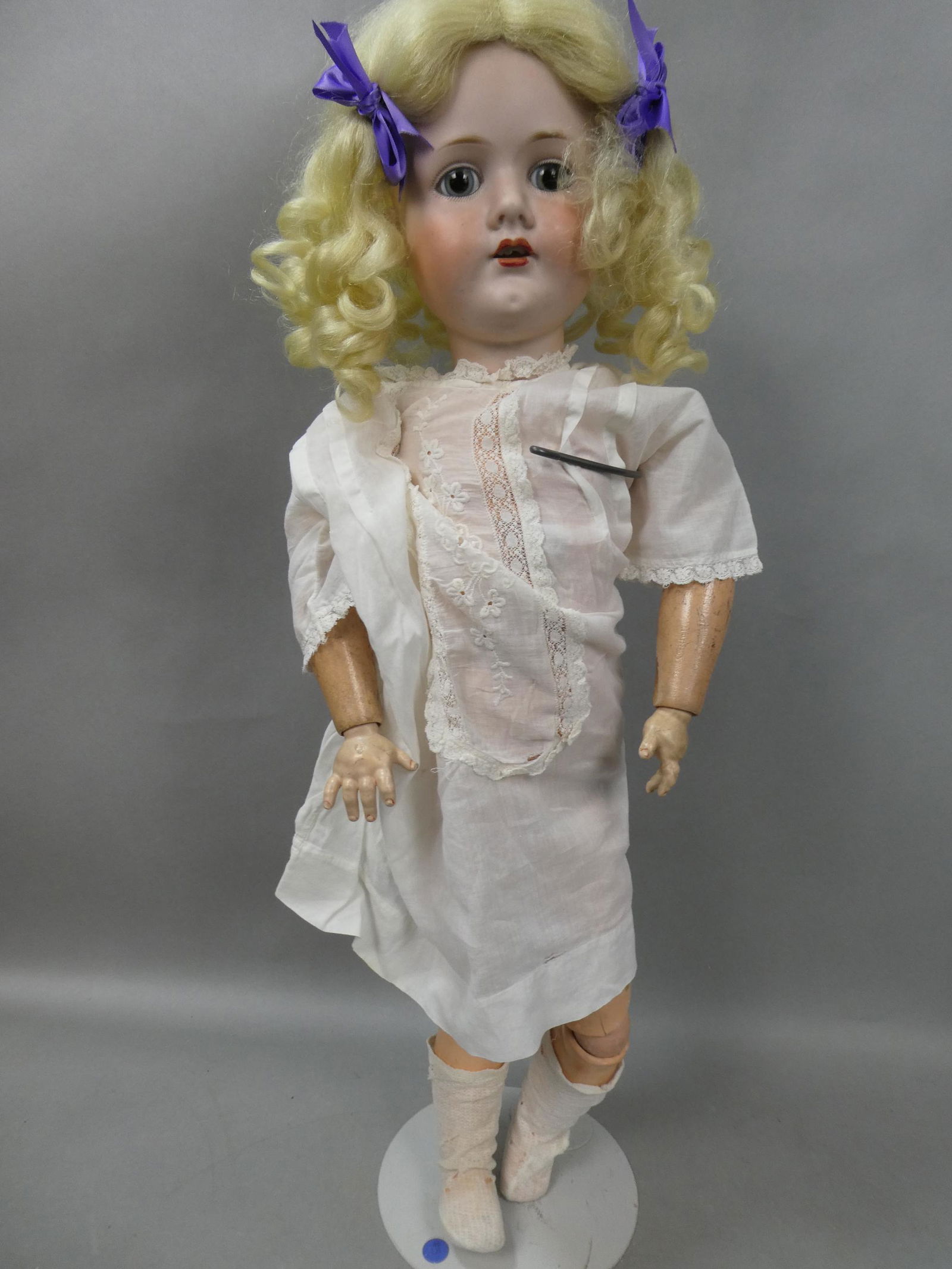 Antique 29" Germany C.M. Bergmann Waltershausen 1916 13 Doll Bisque Head Composition Body (1 of 8)