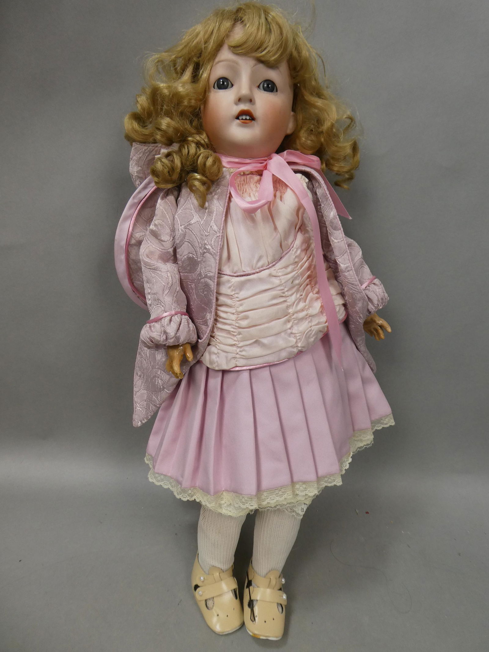 Antique Revalo Germany 7 1/4 Doll Bisque Head Composition Body (1 of 9)