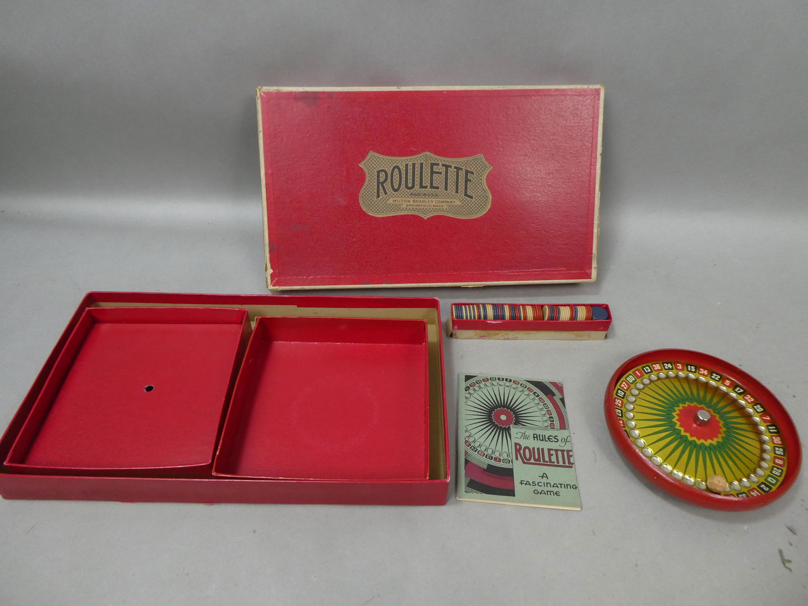 1931 Milton Bradley Roulette Game in Box (1 of 6)