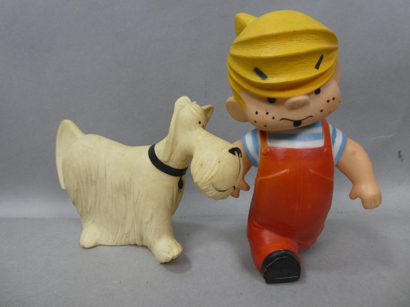 1959 Rubber Dennis the Menace & Ruff the Dog (1 of 6)