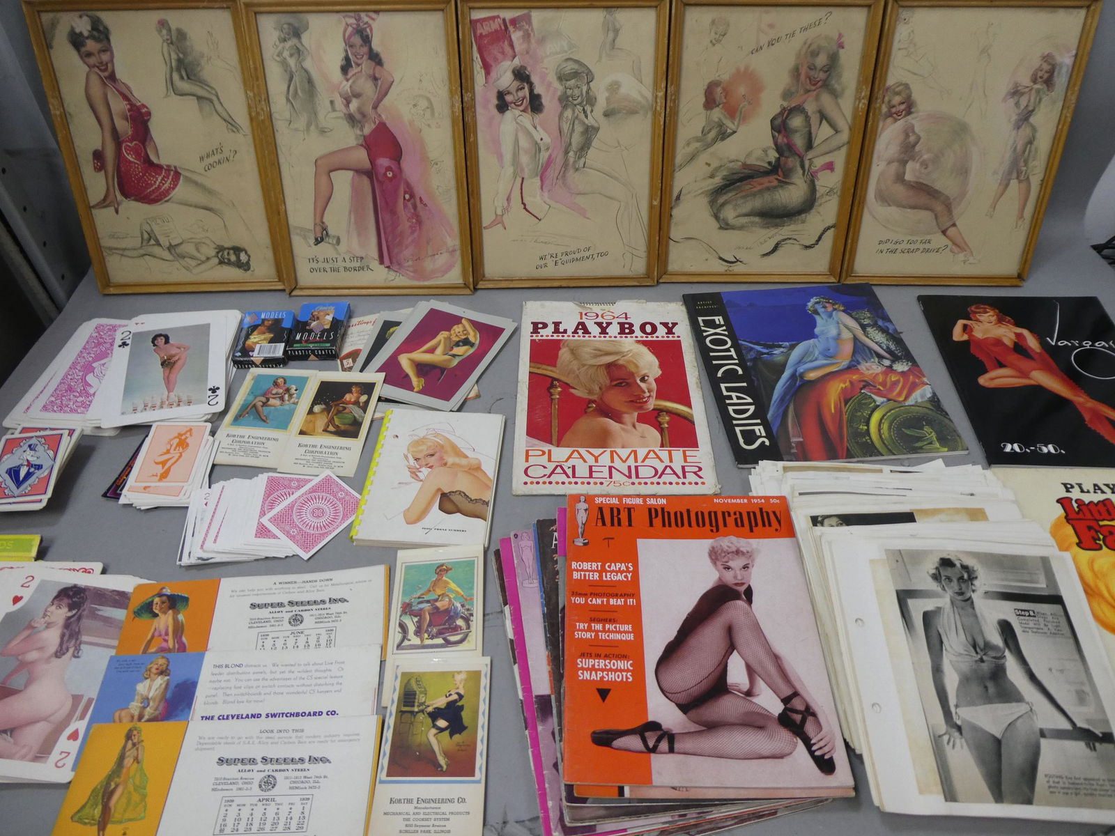 Large Lot Vintage Nudie & Pinup Girlie Items (1 of 18)