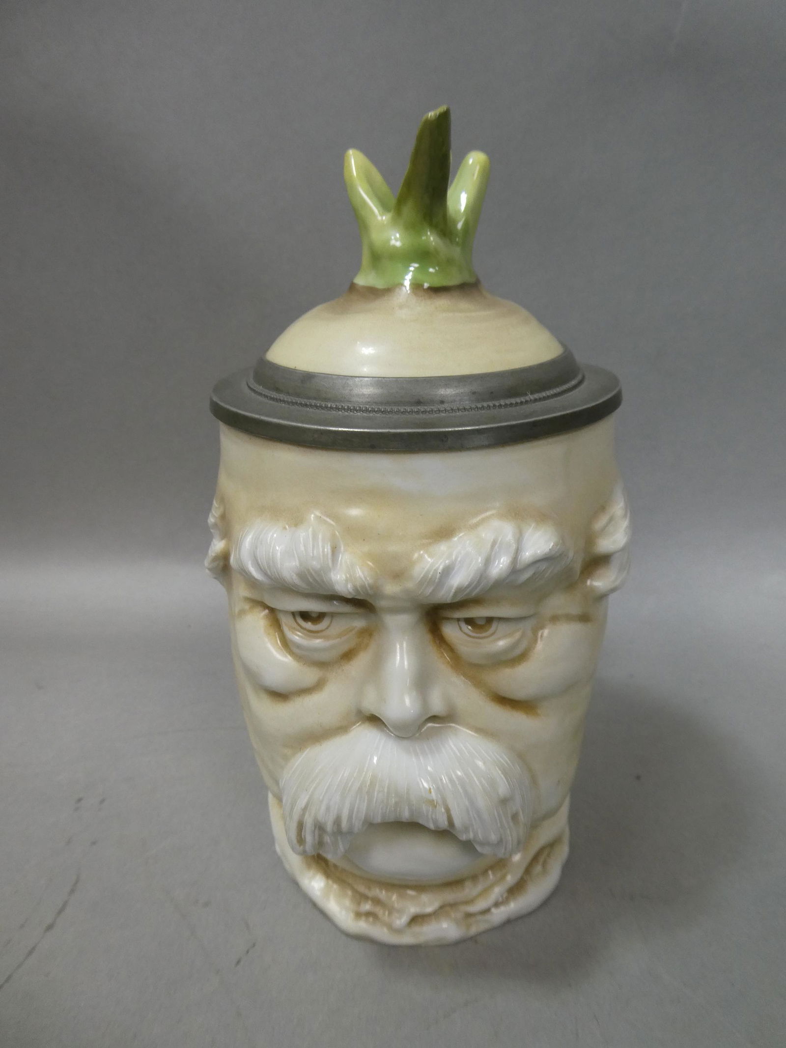 Vintage Musterschutz German Bismarck Radish Character Beer Stein (1 of 6)