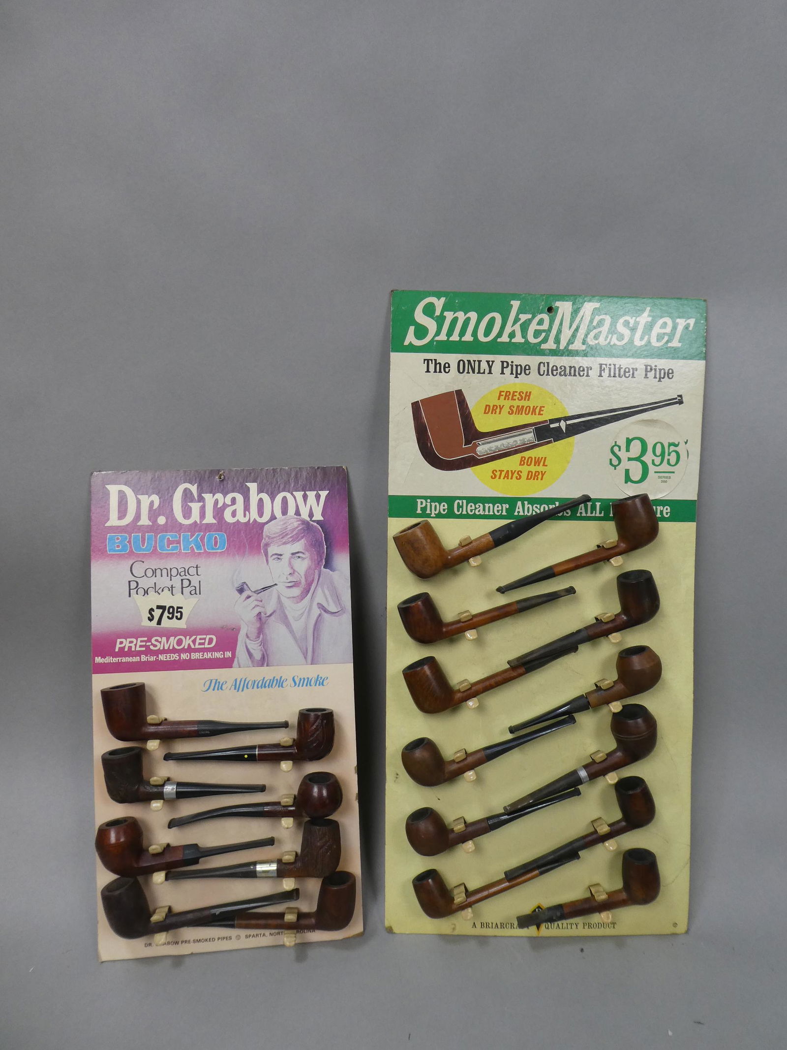 Lot 2 c1970's Dr Grabow Bucko & Smoke Master  Smoking Pipe Store Displays (1 of 11)