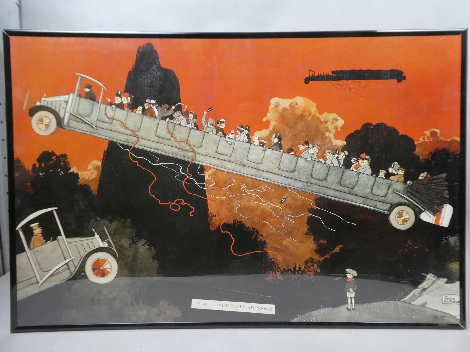 1974 W Heath Robinson The Aerocharribang Stretched Car Poster (1 of 9)