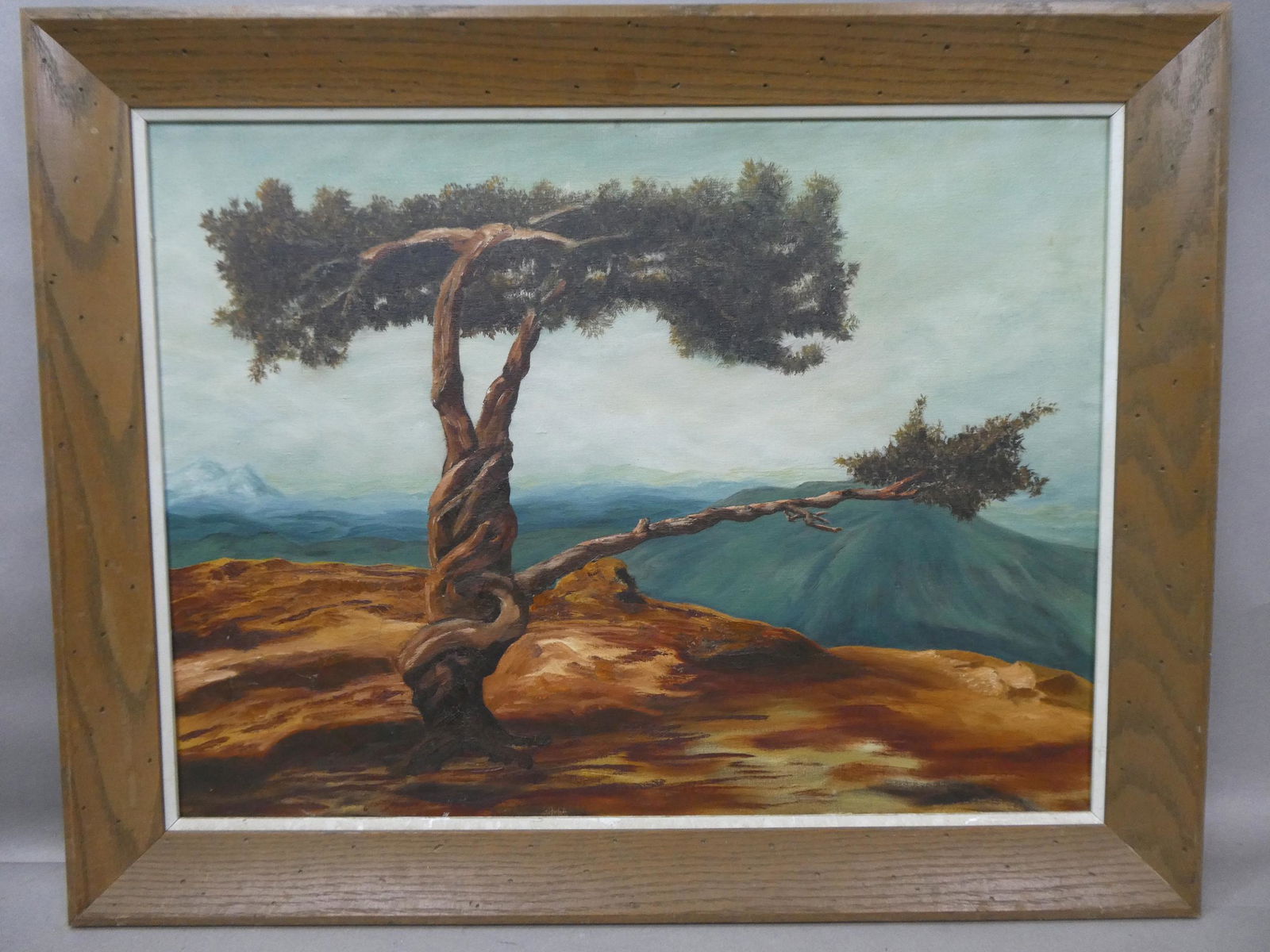 Ed Emrick Signed Joshua Tree Oil Painting (1 of 15)