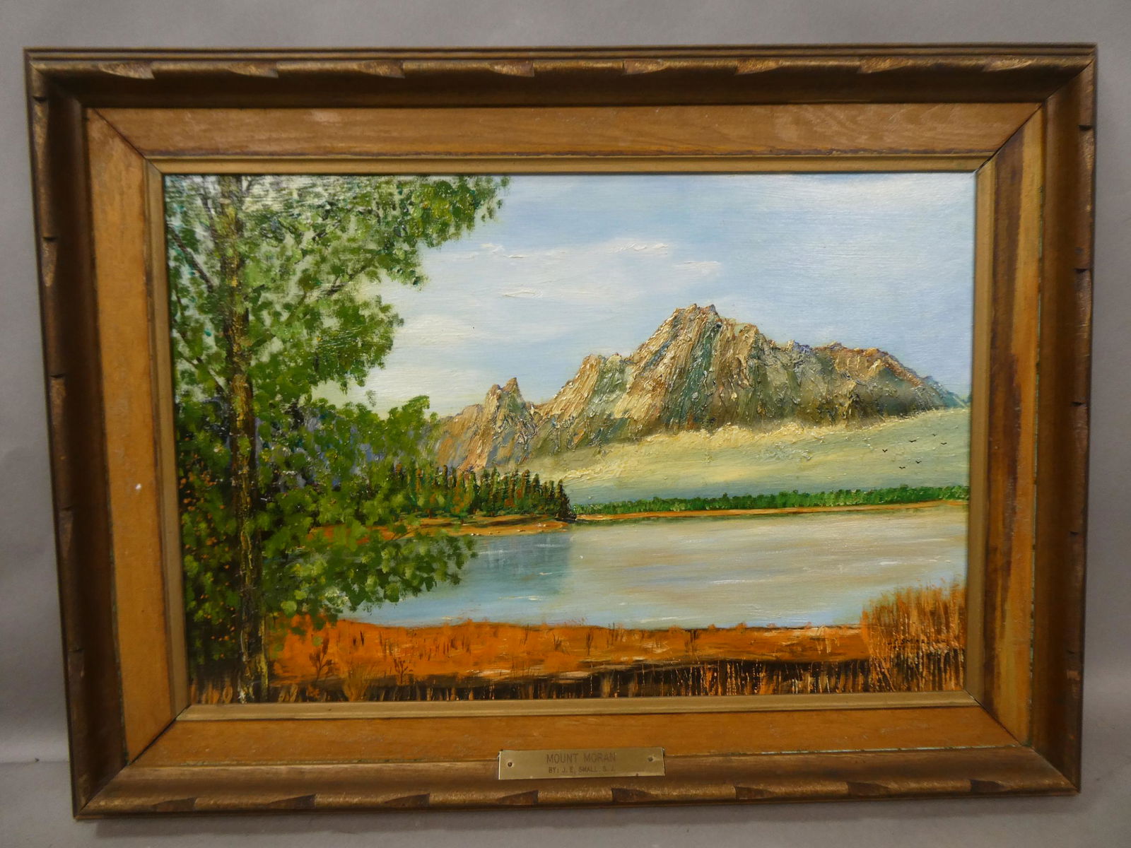 1971 JE Small SJ Mount Moran Oil Painting (1 of 14)