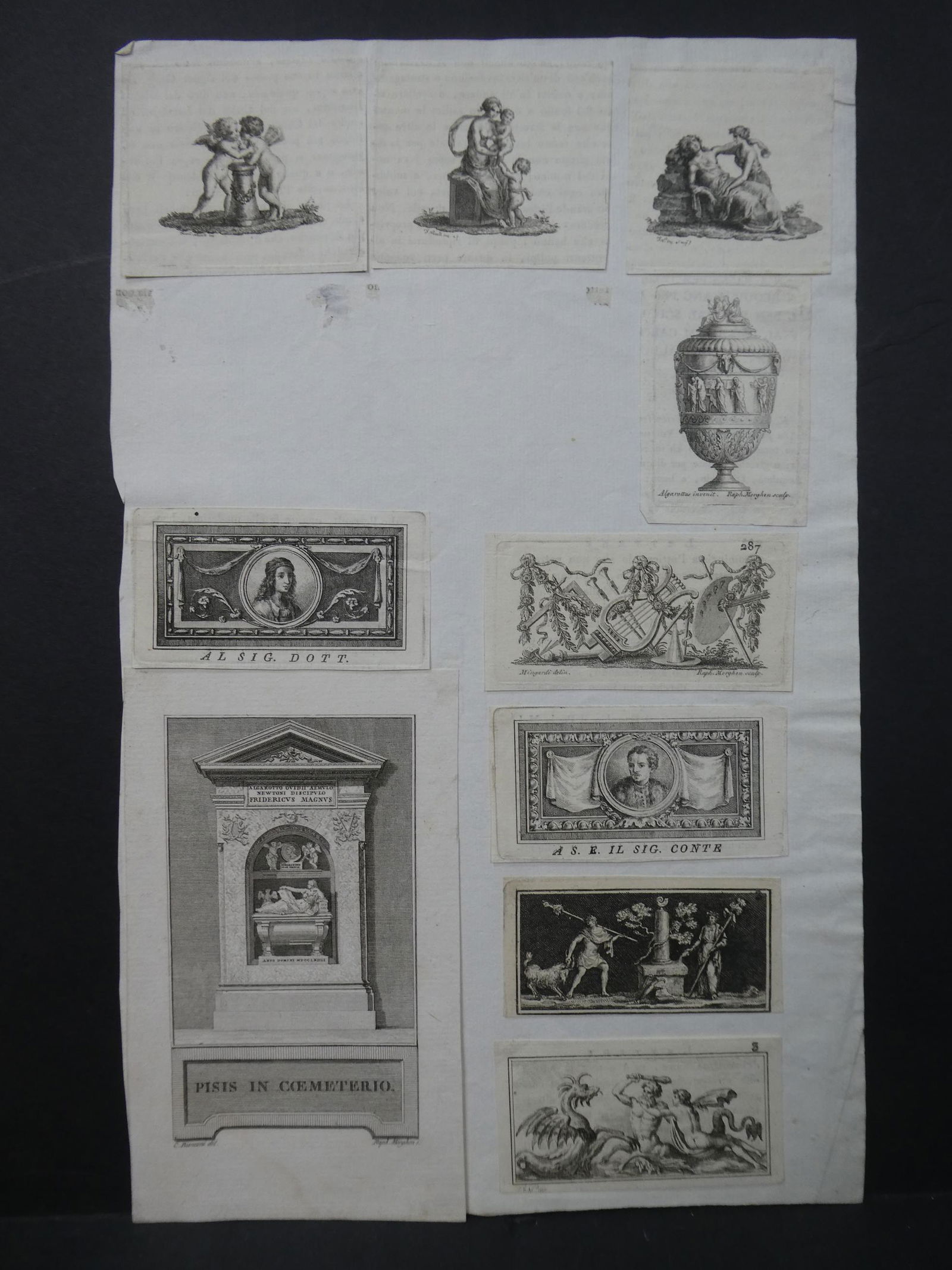 Lot 10 c1700's Assorted Etchings (1 of 8)