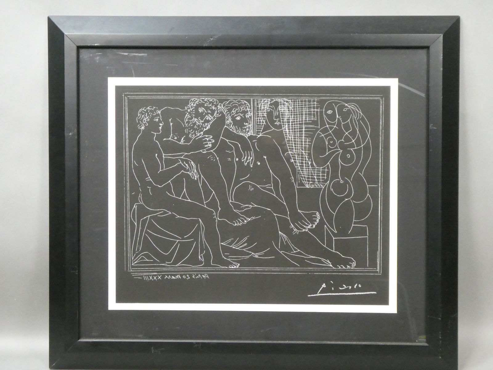 Pablo Picasso Negative Image Framed Lithograph (1 of 10)