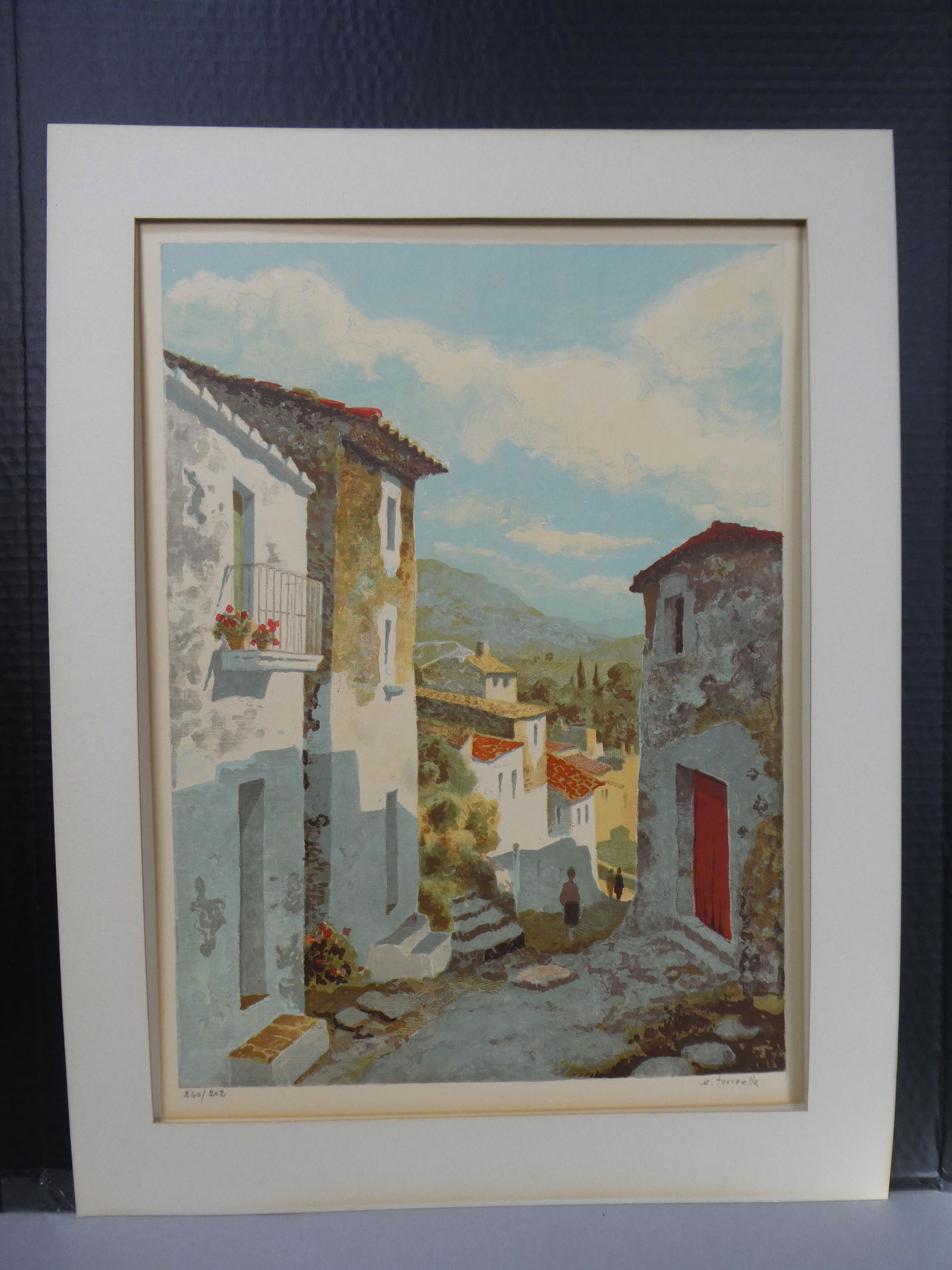Mid-Century Ezequiel Torroella Spanish Street Ltd Ed Lithograph (1 of 14)