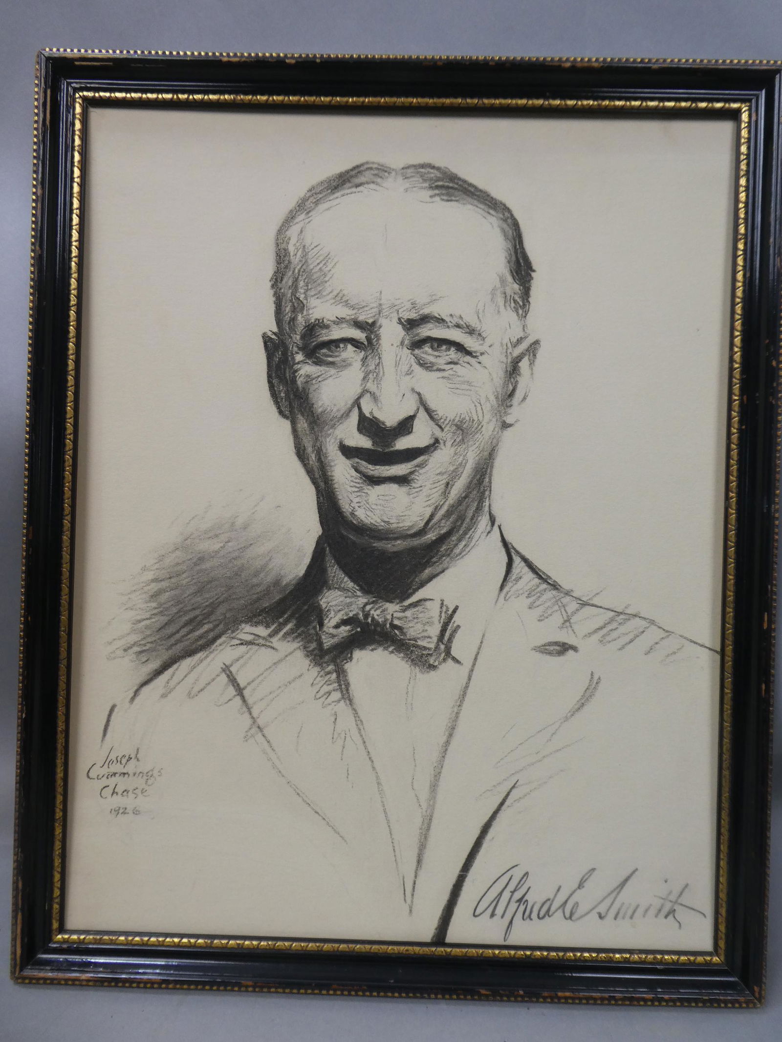 1928 Joseph Cummings Chase Drawing of New York Governor Al Smith (1 of 7)