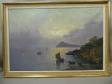 Ensel Salvi View on the Bay of Naples Oil Painting