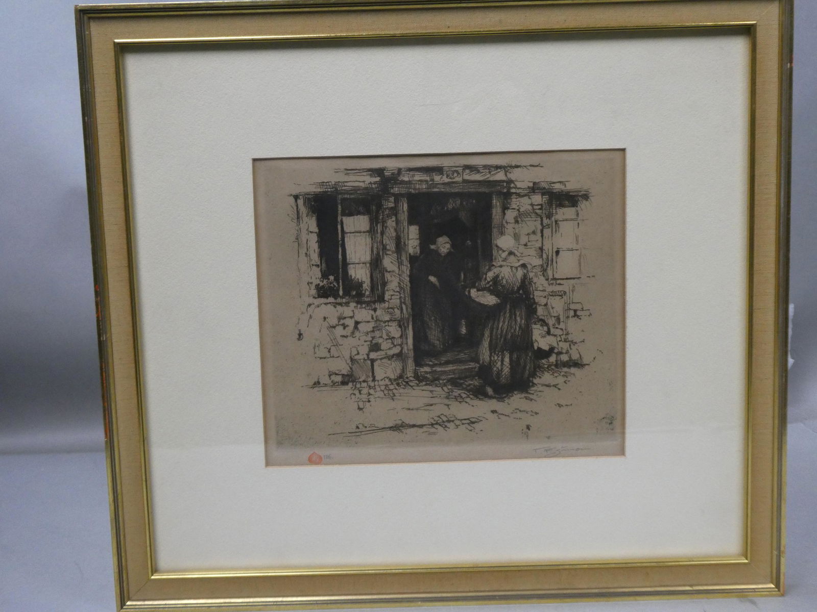 Tavik Franticek Simon Breton Fish Saleswomen Etching (1 of 12)