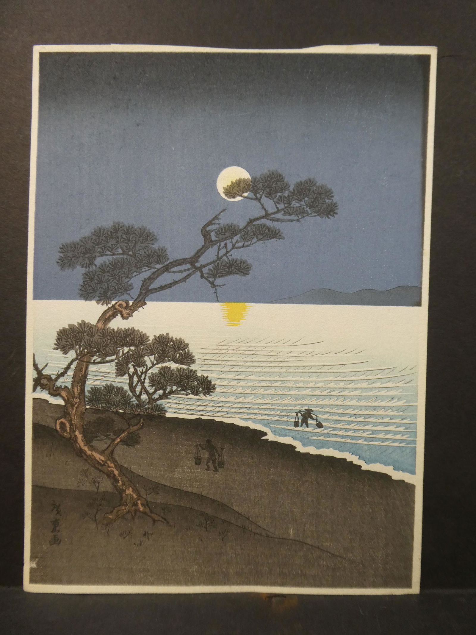 Ando Hiroshige Repro Japanese Woodblock Print Moonlight Fishing (1 of 8)