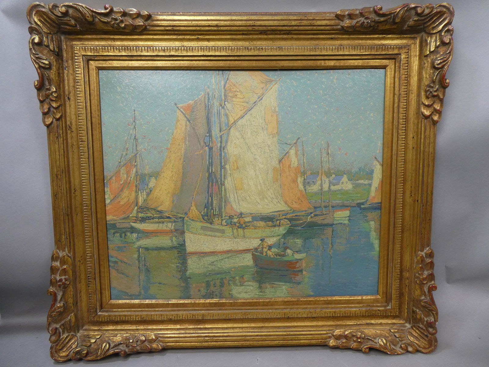 Edgar Payne Impressionist Sailboat Giclee Pastel Painting Print (1 of 15)
