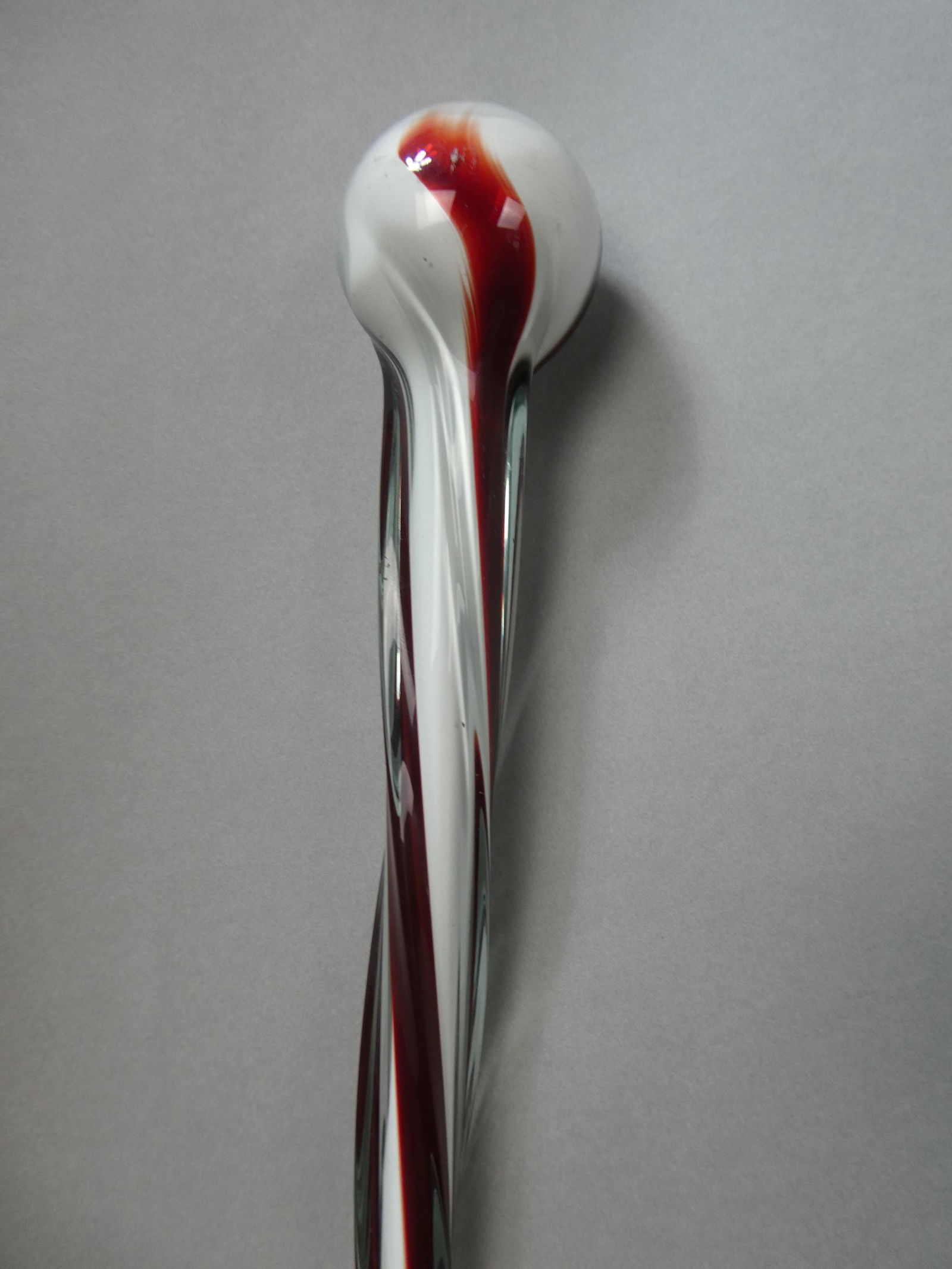 Vintage Murano Handblown Twisted Glass Walking Stick Cane (1 of 9)