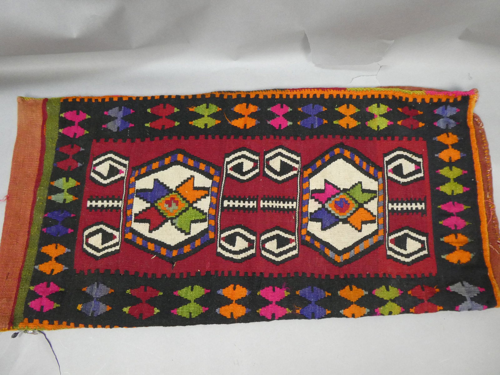 Antique Turkish Geometric Handmade Rug Sack (1 of 8)