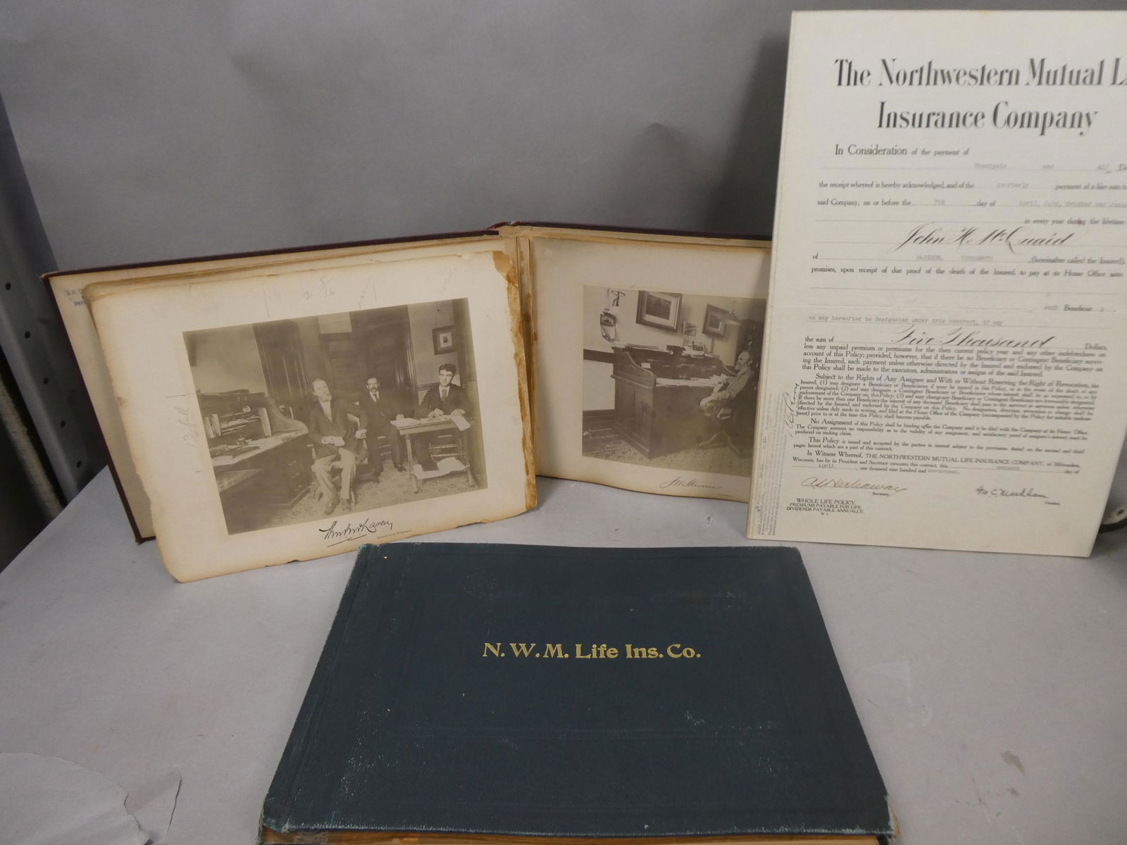 19th Century Northwestern NW Mutual Life Insurance Photography Photo Albums & More (1 of 13)