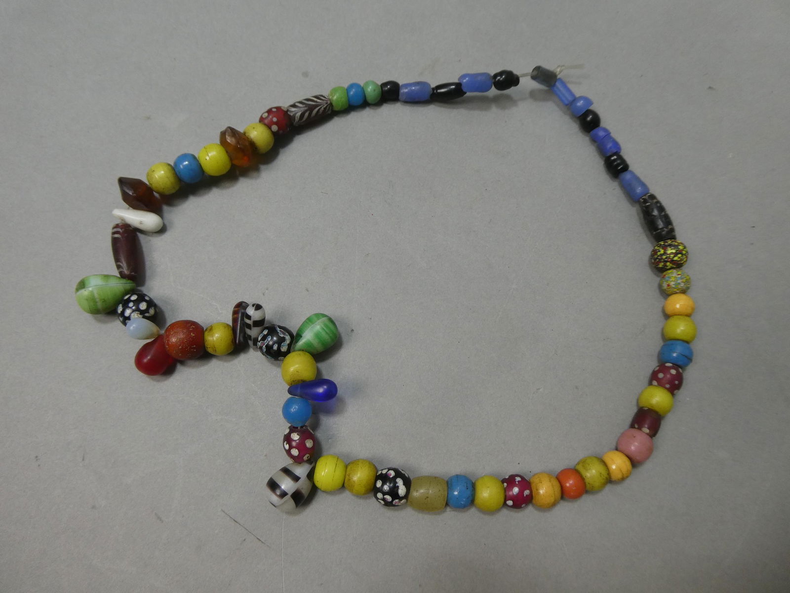Antique Venetian Glass African Trade Multi-Style Bead Beaded Necklace (1 of 9)
