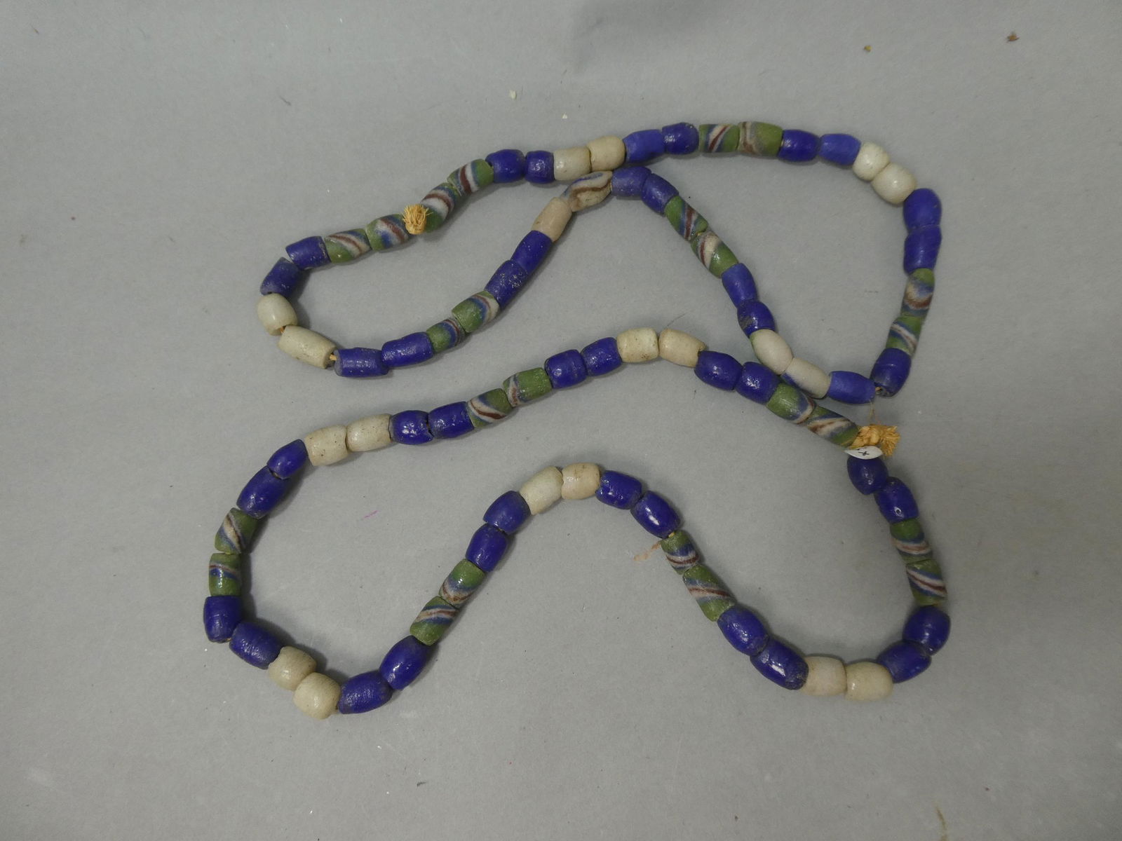 Pair Antique Venetian African Trade Multi-color & Style Beaded Necklaces (1 of 8)