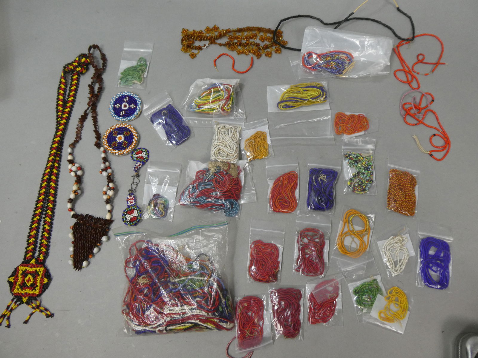 Large Lot Vintage Small Beaded Necklaces Earrings & Loose Beads (1 of 15)