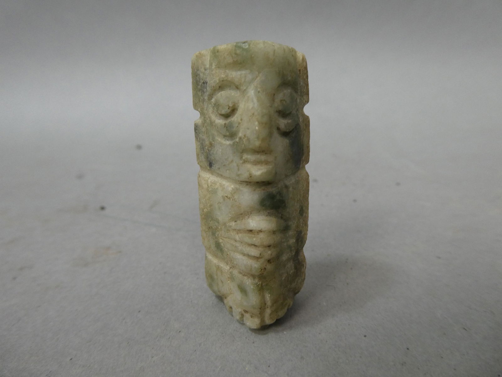 Pre-Columbian Mayan White Jade Totem Figure (1 of 7)