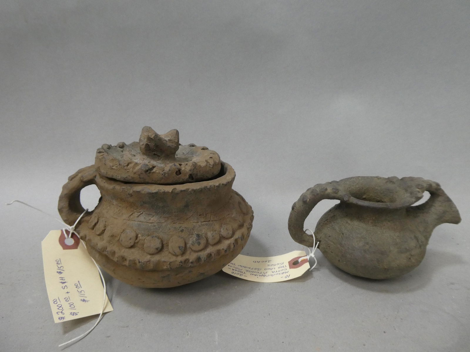 Lot 2 Repro Ancient Mesopotamian Terra Cotta Pottery Vessels (1 of 10)