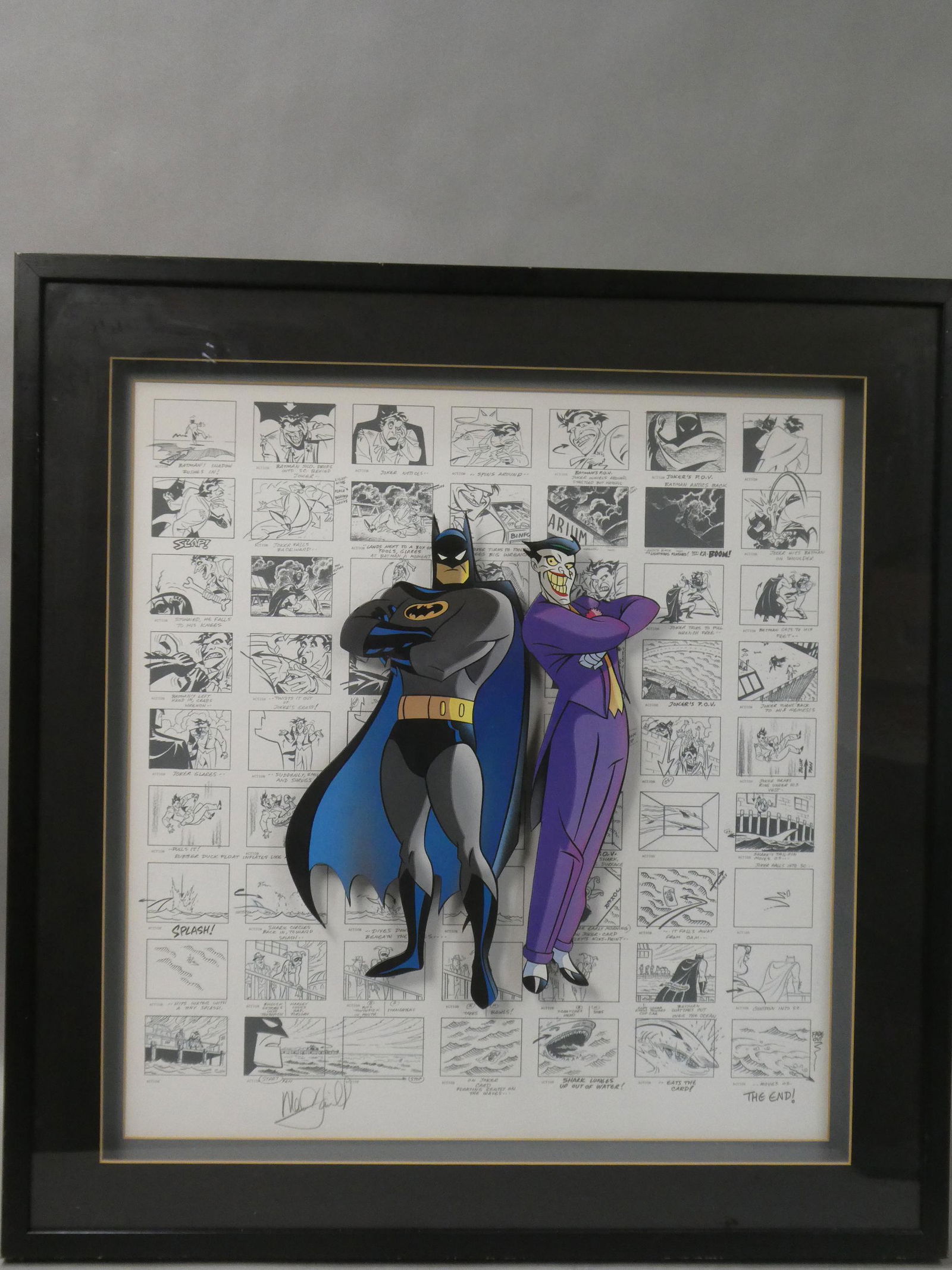 Mark Hamill Autographed Batman Joker Animated Series Storyboard Lithograph (1 of 9)
