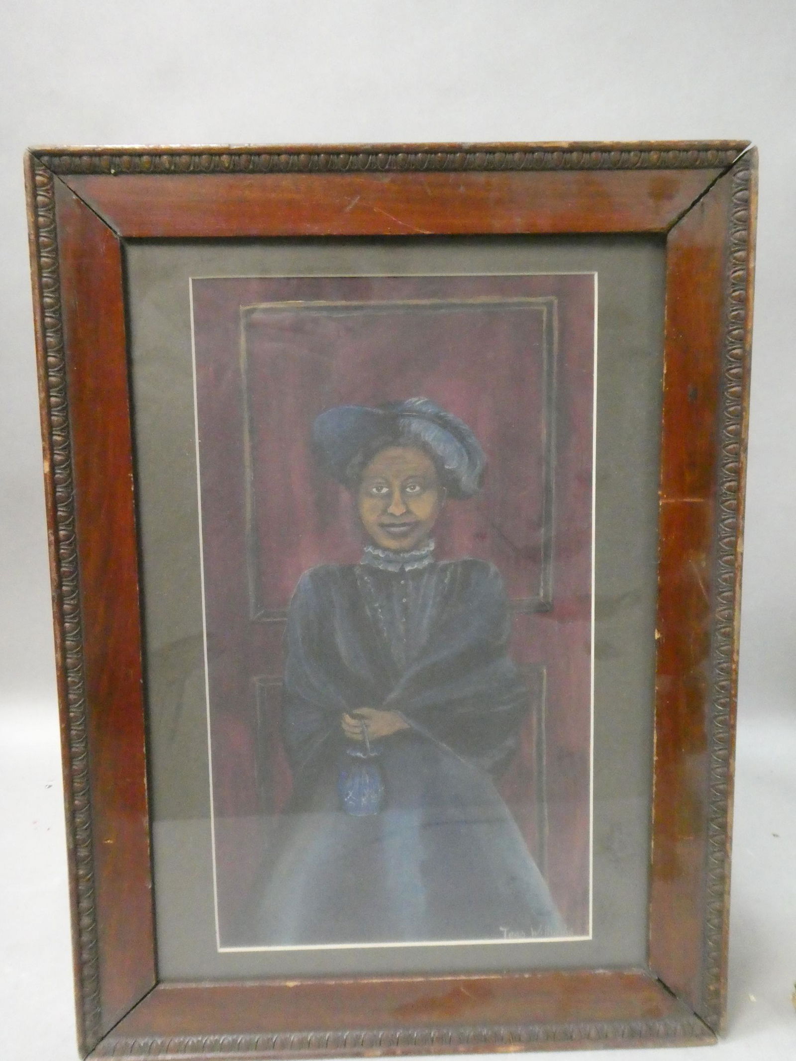 Vintage Tess Williams Painting Black Woman in Her Sunday Best (1 of 10)