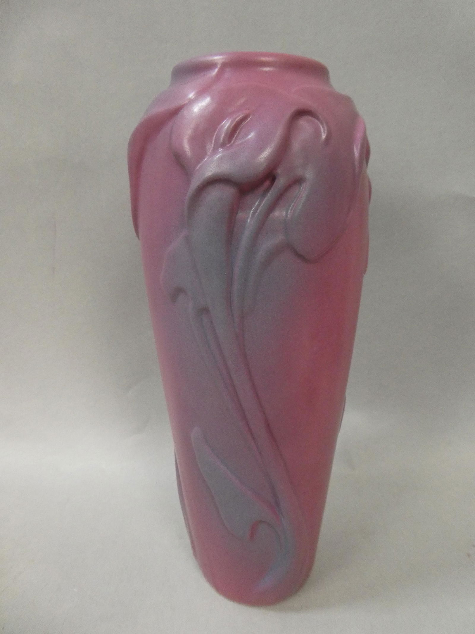 Vintage Van Briggle Mulberry Daffodil Tall Art Pottery Vase (1 of 5)