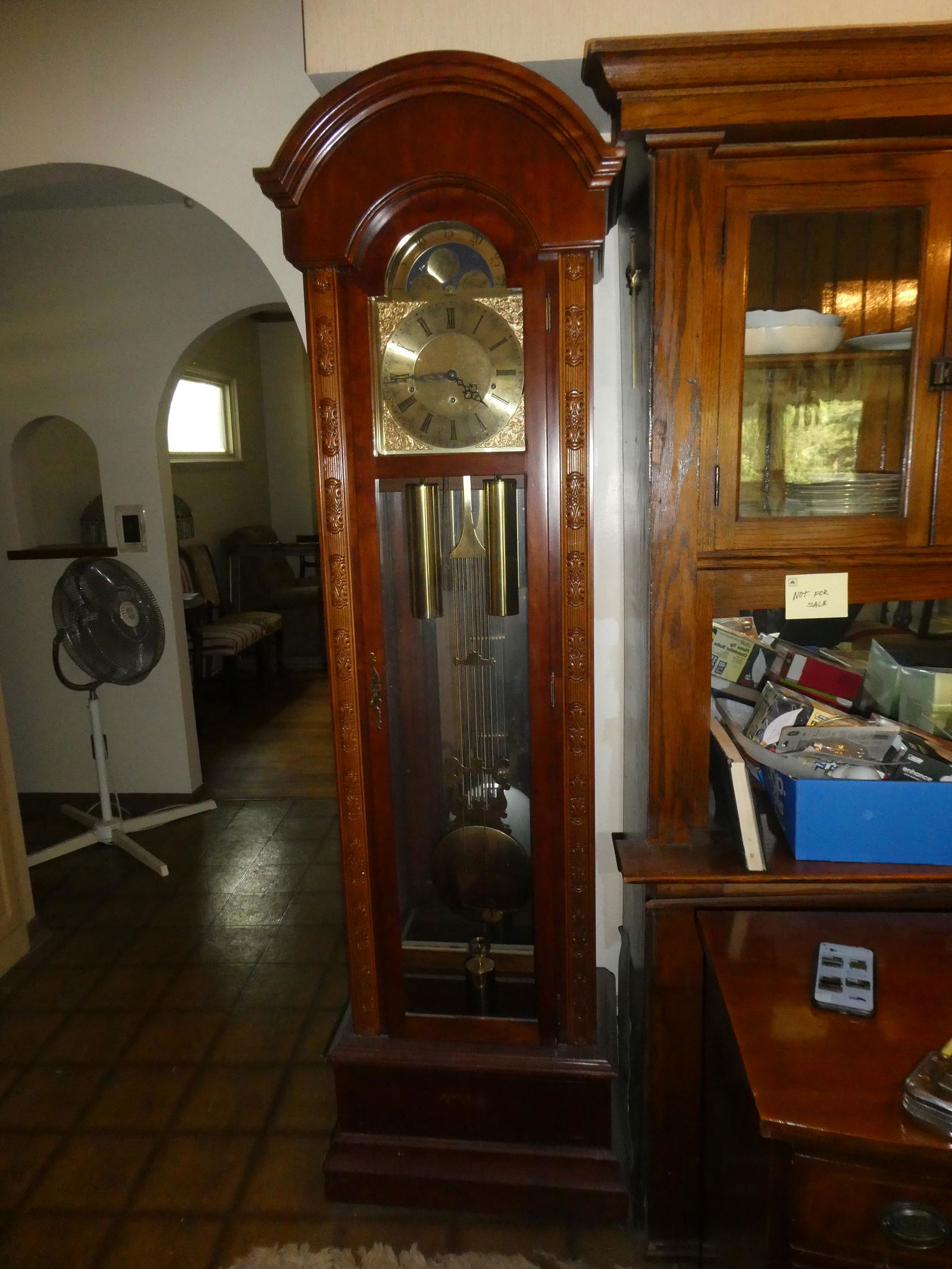 Vintage Baldwin Mahogany Grandfather Clock (1 of 11)