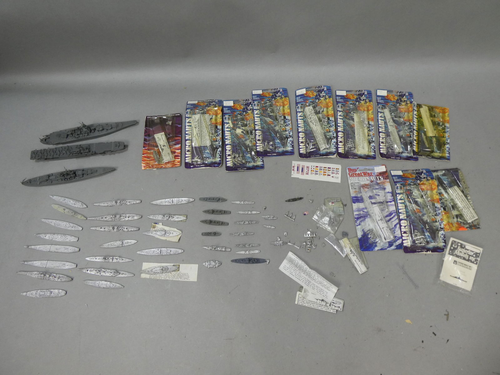 Lot 1960's GHQ Micronauts Superior Models Assorted Ship Battleship Models (1 of 12)