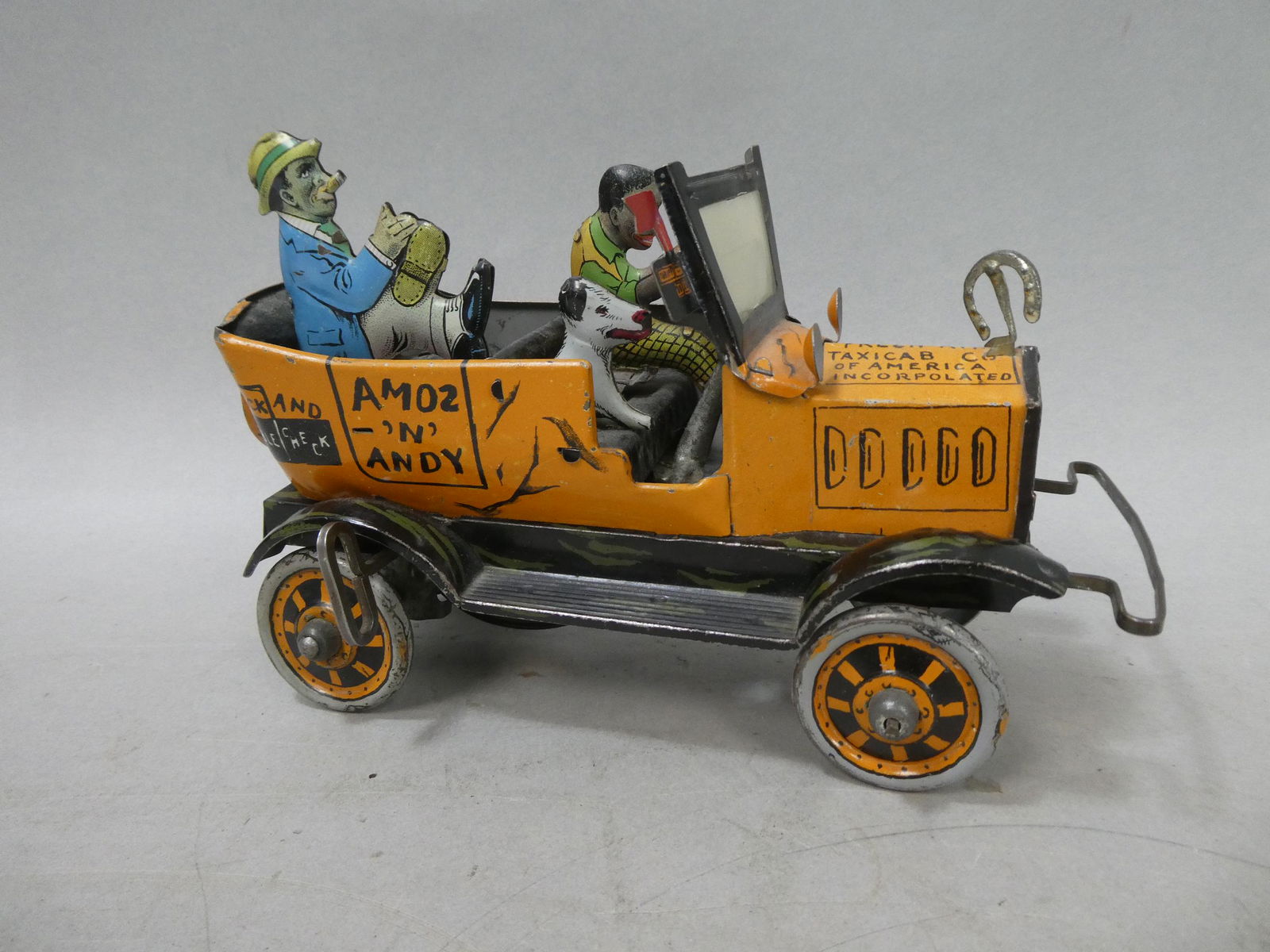 1930's Marx Tin Litho Amos and Andy Taxi Cab Wind Up (1 of 6)