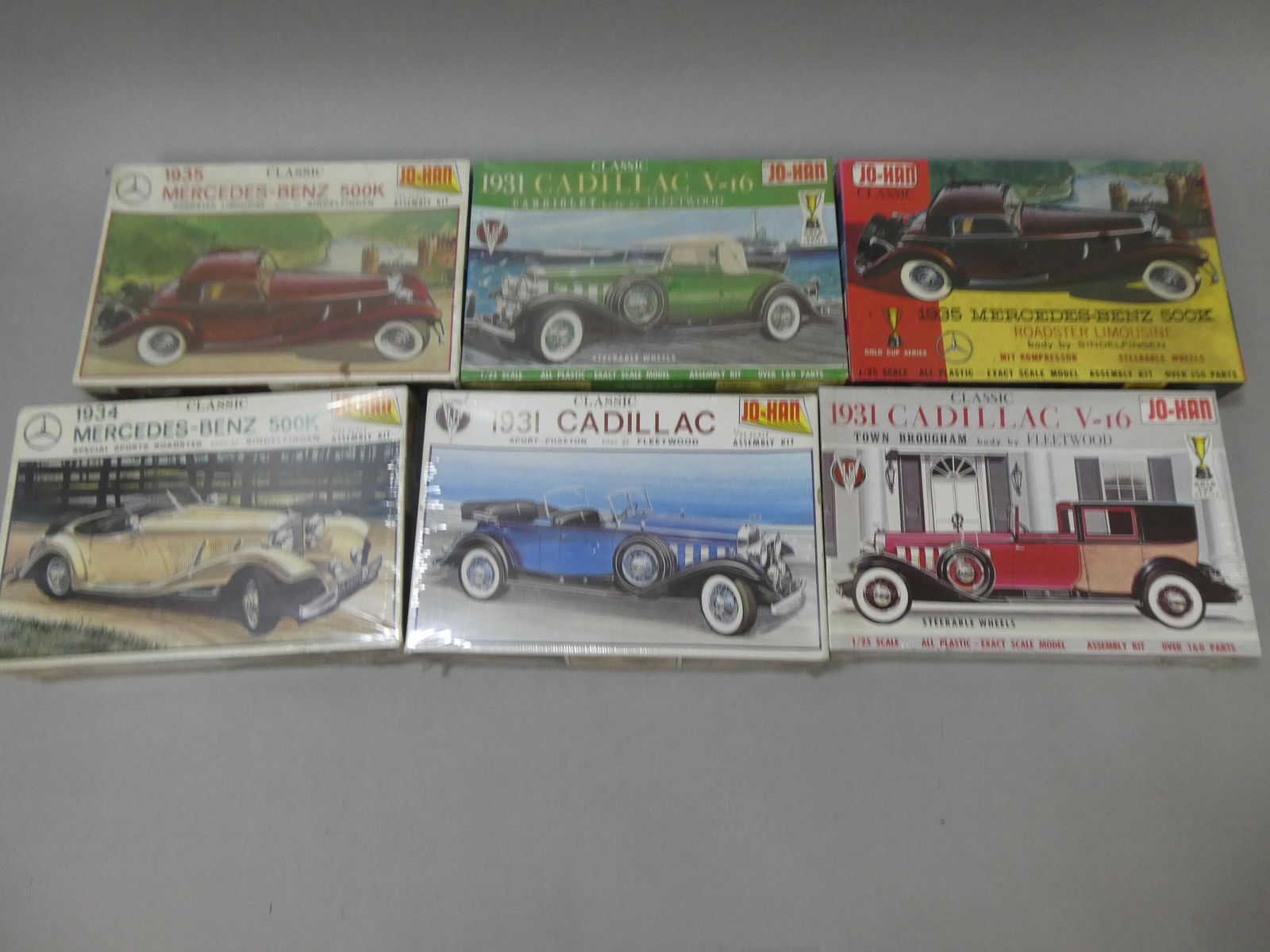 Lot 6 NOS Jo-Han Model Kits Cadillac & Mercedes-Benz (1 of 7)
