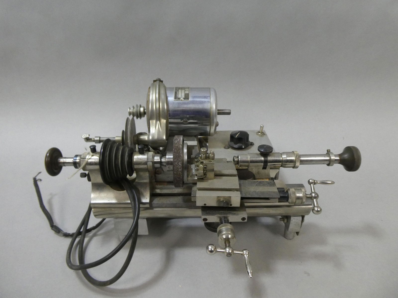 Vintage Henry Paulson Co Germany Jewelers Lathe w/ L&R Motor (1 of 10)