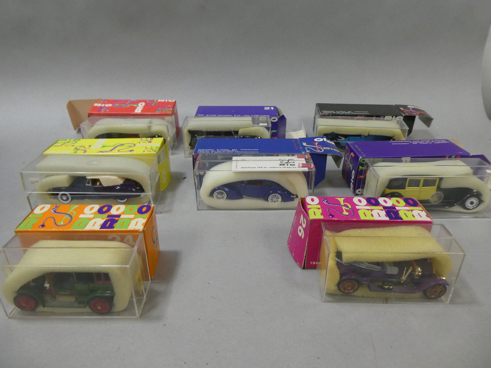 Lot 8 Rio Diecast Cars in Boxes 48 21 37 54 63 43 24 & 26 (1 of 9)