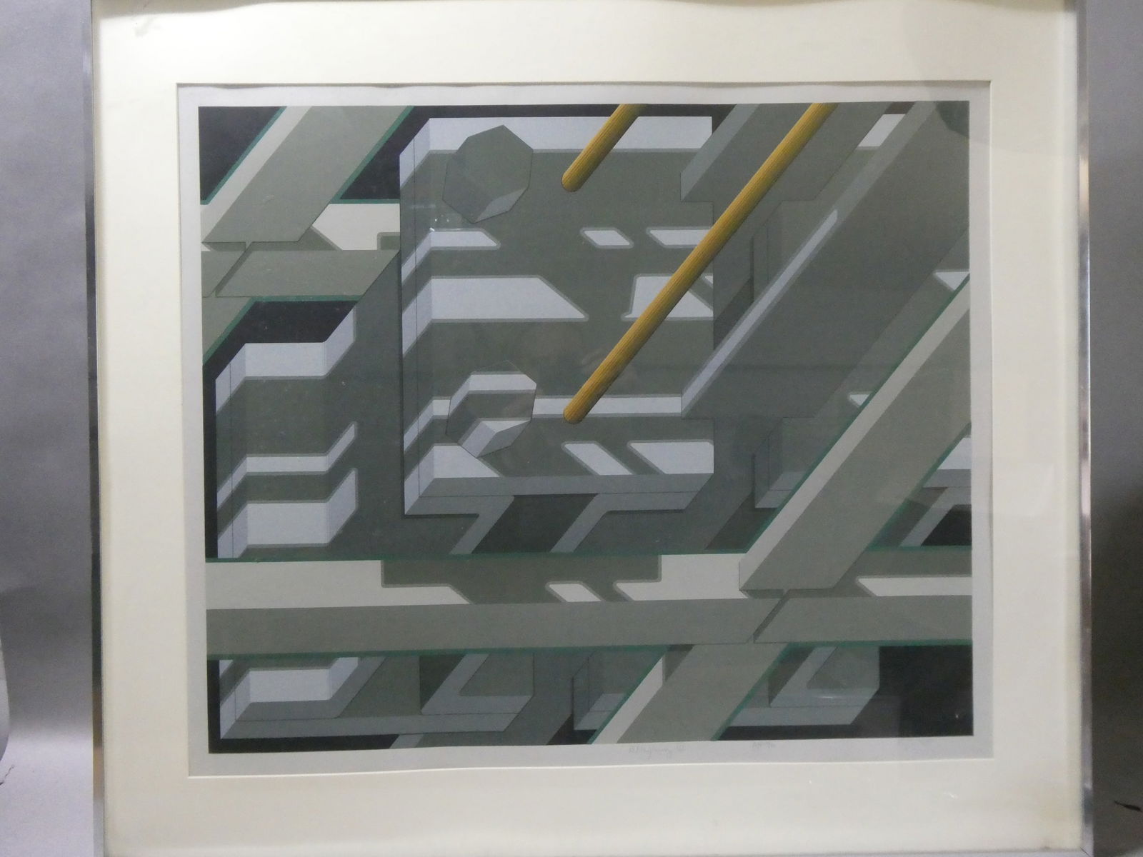 1980 Pencil Signed Alleghany IV Architectural Building Industrial Design Print (1 of 11)