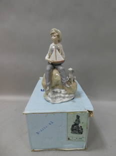 Lladro 5166 Sea Fever Figuring in Early Box Boy w/ Sailboat & Dog: Lladro 5166 Sea Fever Figuring in Early Box Boy w/ Sailboat & Dog. Measurements in inches: 9 high Condition:Good with no chips, cracks or repairs Shipping:We offer in-house shipping. Item(s) will be p