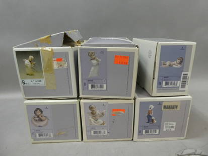 Lot 6 Lladro Figurines 6497 6245 4540 4537 4536 5723 in Boxes: Lot 6 Lladro Figurines 6497 6245 4540 4537 4536 5723 in Boxes. Condition:Good with no chips, cracks or repairs Shipping:We offer in-house shipping. Item(s) will be packed after invoice is paid and shi