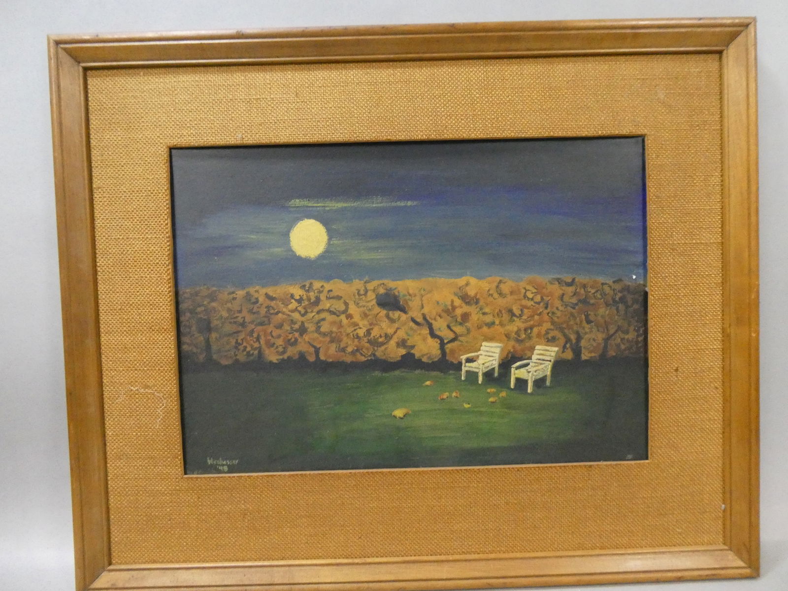 1948 Marygrace Weckesser End of Summer Gauche Painting (1 of 13)